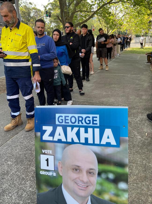 Canterbury-Bankstown residents lining up to vote. Picture: Supplied