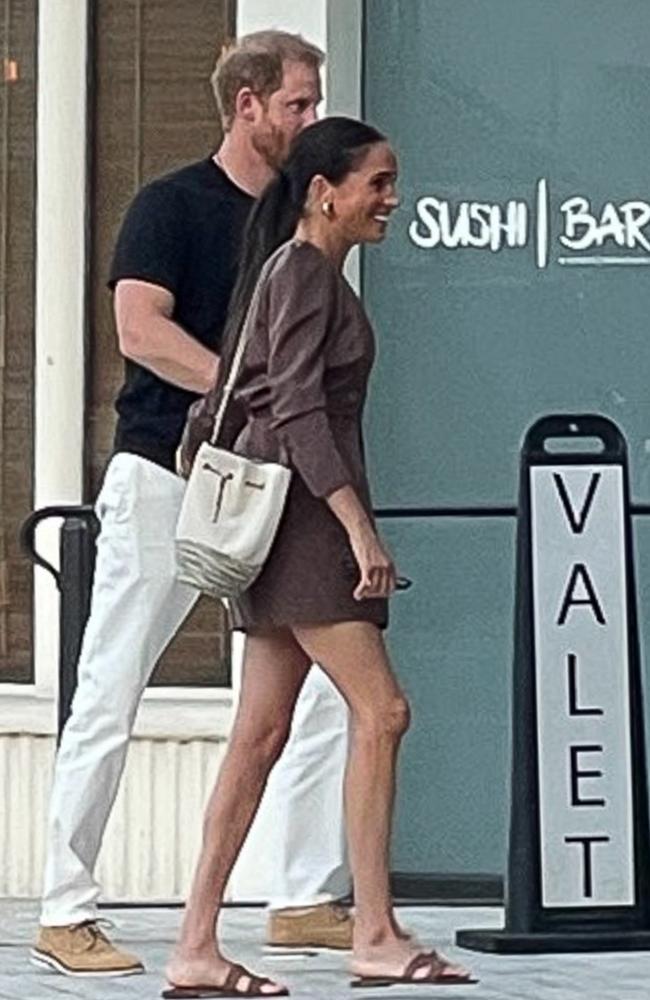 The couple were recently photographed going out for sushi in Santa Barbara. Picture: TMZ/Backgrid