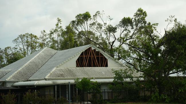Storm damage at Oxenford on the Gold Coast. Picture: Charlton Hart.