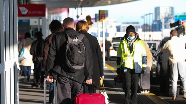 It’s a long wait for passengers at Sydney airport. Picture: Gaye Gerard / NCA NewsWire