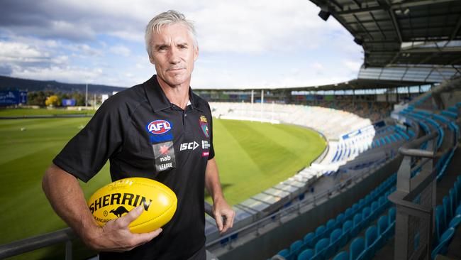 Tassie Devils football team under 18 coach Adrian Fletcher. Picture: RICHARD JUPE