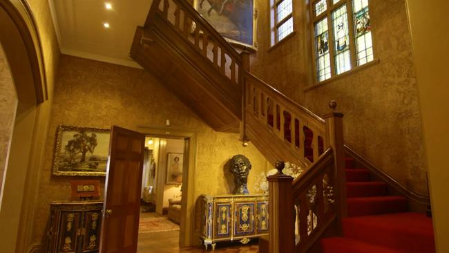 A luxurious and historic feel in Fairwater’s stairwell.