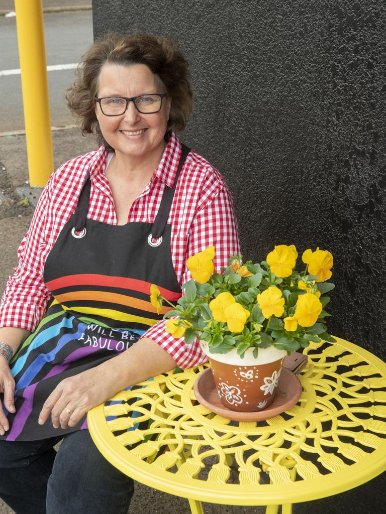 Clare Birchley of Googs Cafe in Neil St. Friday, August 5, 2022. Picture: Nev Madsen.