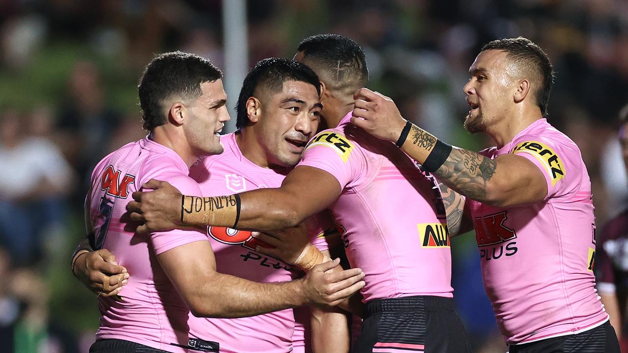 The Panthers ran riot against a Sea Eagles side which struggled to defend.