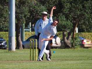 ON TARGET: Kallen Lawrence bowling for Yamba in the LCCA first grade preliminary final match with Iluka at Iluka Oval. Photo: Bill North / The Daily Examiner. Picture: Bill North