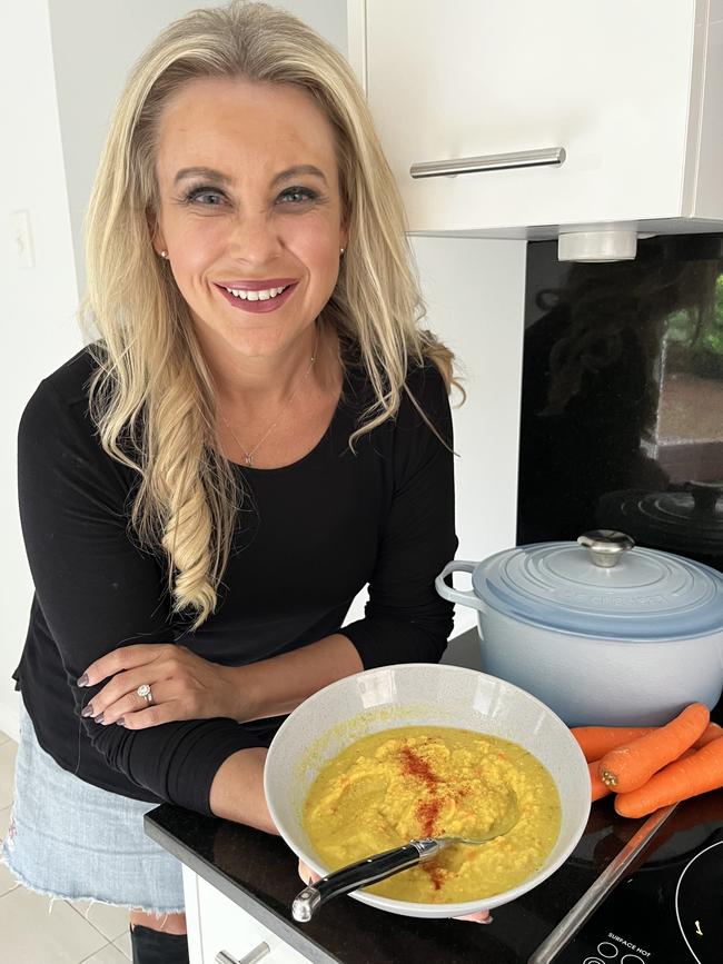 Nutritionist Susie Burrell with a flu-beating soup.