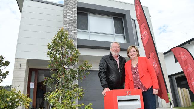 Bruce and Denise Morcombe at the opening of The Daniel Morcombe Foundations Build it for the Kids home. Picture: Patrick Woods