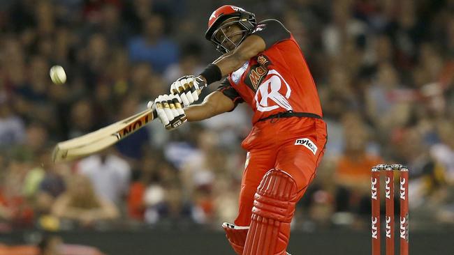 Dwayne Bravo in action for the Renegades. Picture: Getty Images