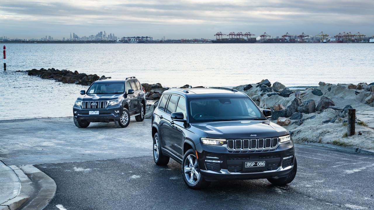 Toyota LandCruiser Prado and Jeep Grand Cherokee. Photo: Thomas Wielecki.