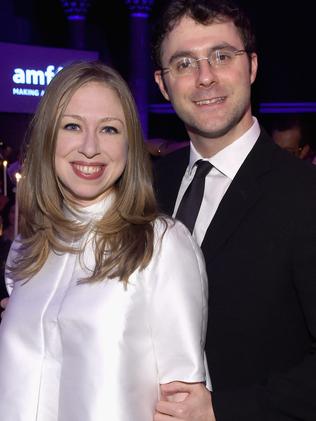 Chelsea Clinton and husband Marc Mezvinsky. Picture: Getty