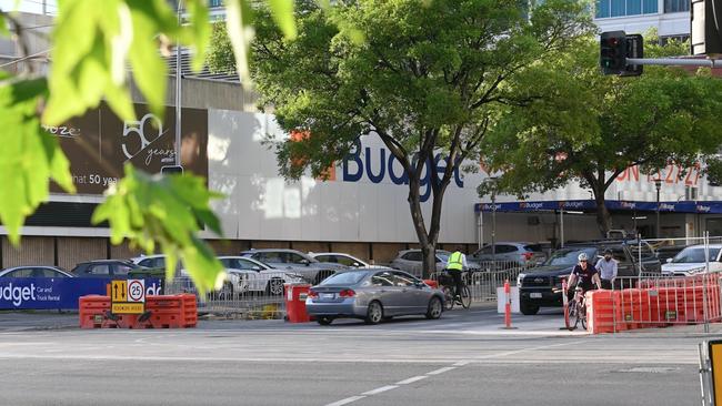 The two sites on the corner of North Tce and Frome St will be torn down or developed into an accommodation tower. Picture: Supplied