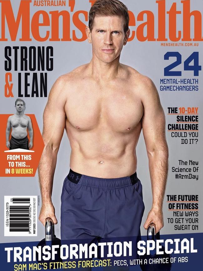 Mac has unveiled his impressive results after 8 weeks of training on the cover of Men’s Health.