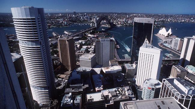 The Seidler-designed Grosvenor Place building is a landmark among Sydney office towers.