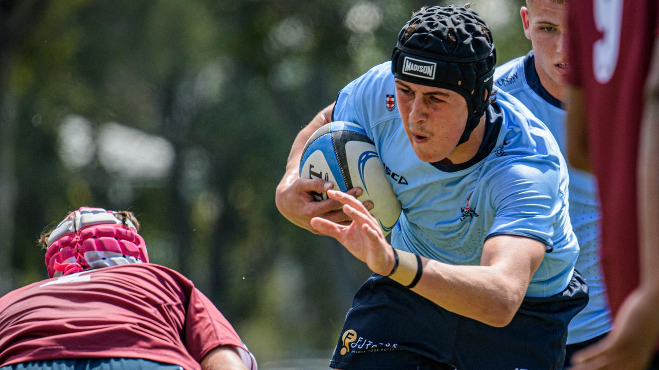 NSW won the first battle with Queensland in the annual U15s series. Pictures: Supplied: James Auclair/Reds Media