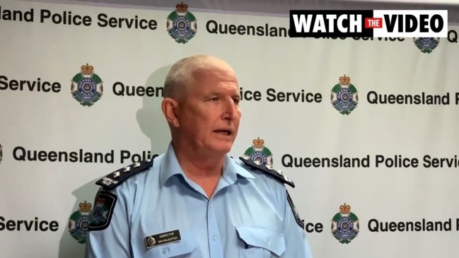 Mackay Inspector Ian Haughton speaks to media