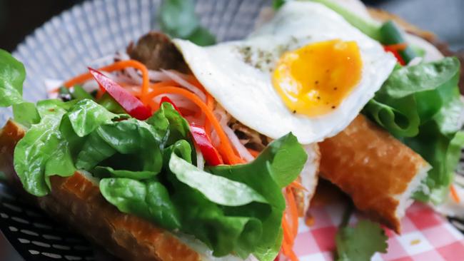 Banh mi with fried egg. Picture: Jenifer Jagielski