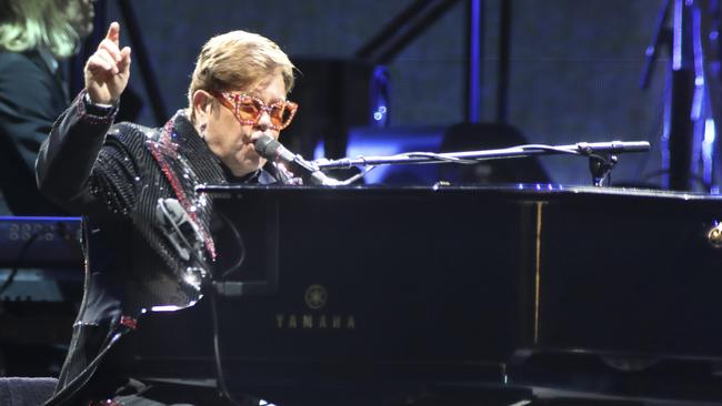 Elton John performing in Adelaide earlier this month.