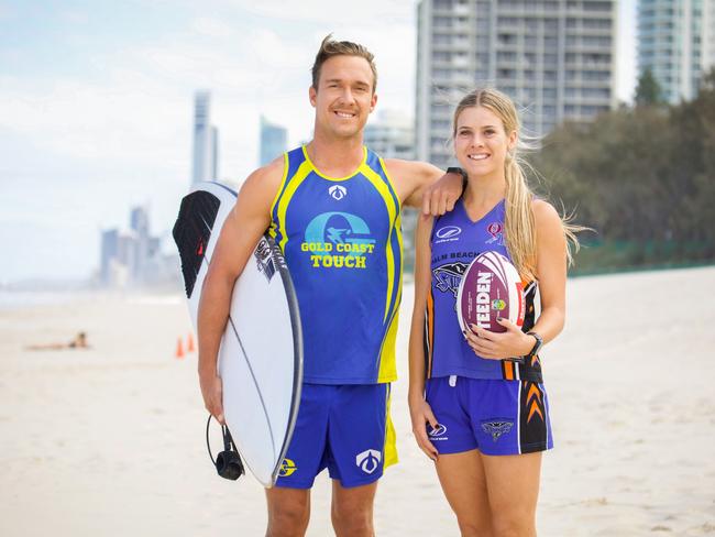 Pete Norman and Sammy-Jo Curtis are playing in Queensland Touch Football's inaugural Queensland State Cup on the Gold Coast from November 29 to December 1.