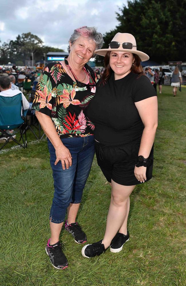 Dawn Reynolds and Tayla Bentley at Sounds of Rock 2024 in Hervey Bay. Picture: Patrick Woods.