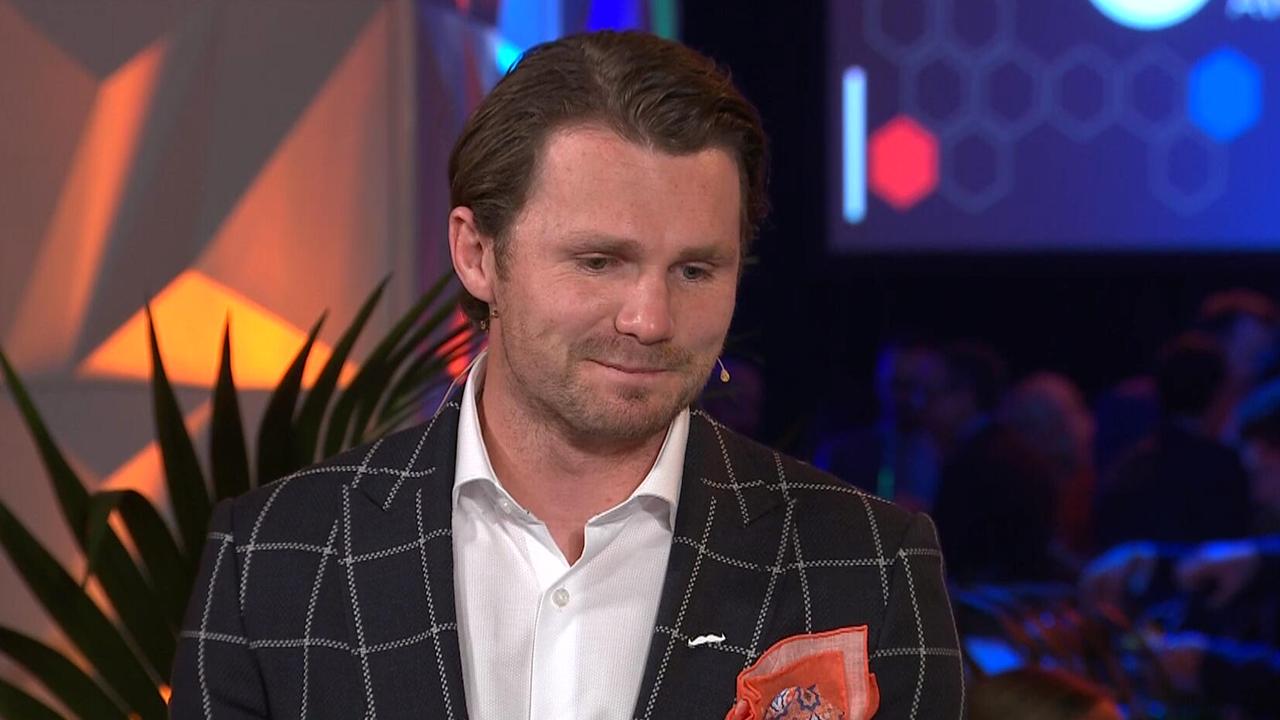 Patrick Dangerfield gives an emotional tribute to the Sloane family.