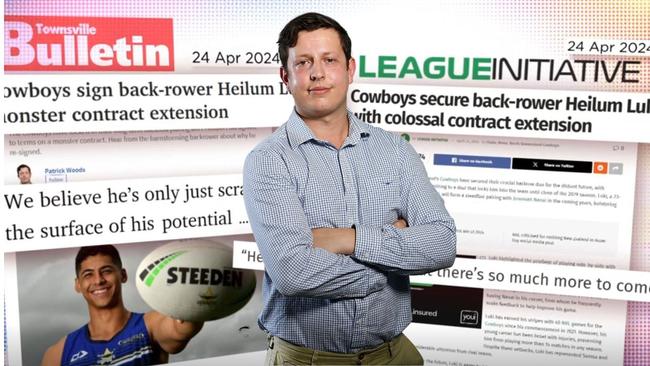 Patrick Woods has been a catalyst for an ABC investigation into a website called League Initiative. Picture: Media Watch/Townsville Bulletin