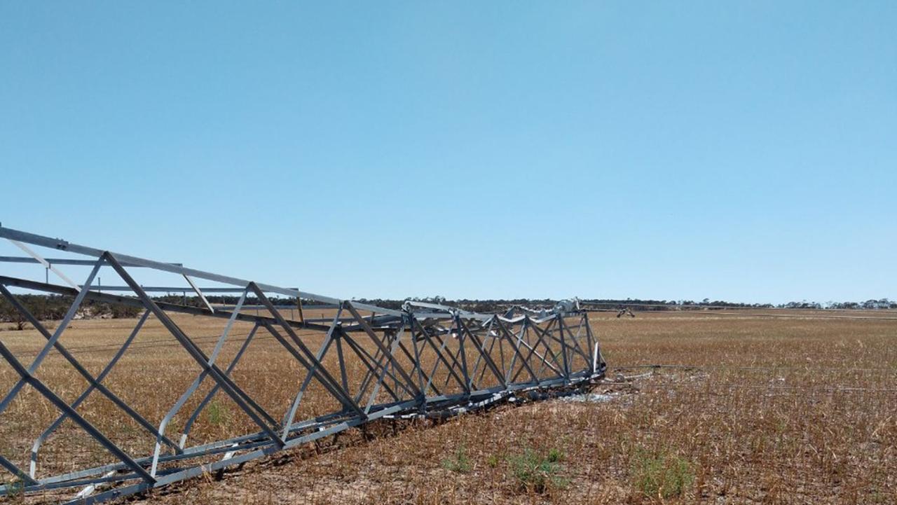 Infrastructure was severely damaged during the storms. Picture: Supplied