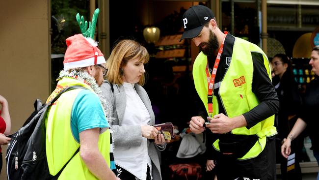 Westhoff helps out selling The Big Issue every year. Picture: Tricia Watkinson.