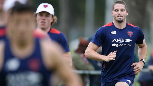 Jesse Hogan runs laps at Gosch’s paddock. Picture: Wayne Ludbey