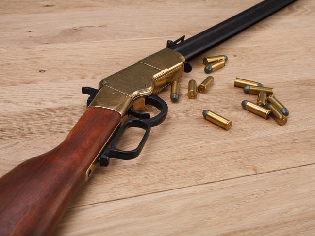 Lever action rifle and bullets