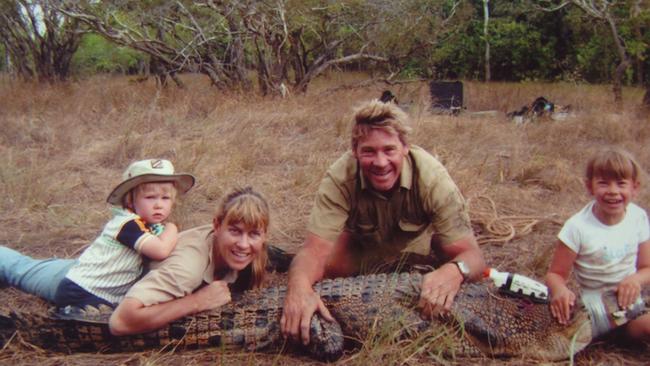 All together: Bindi, Terri, Steve and Bob Irwin.