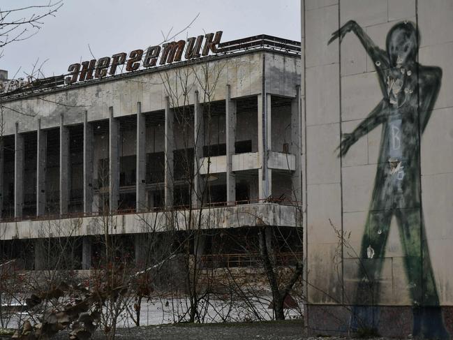 The ghost town of Pripyat, not far from Chernobyl nuclear power plant. Russian soldiers have stolen contaminated substances, according to reports. Picture: AFP