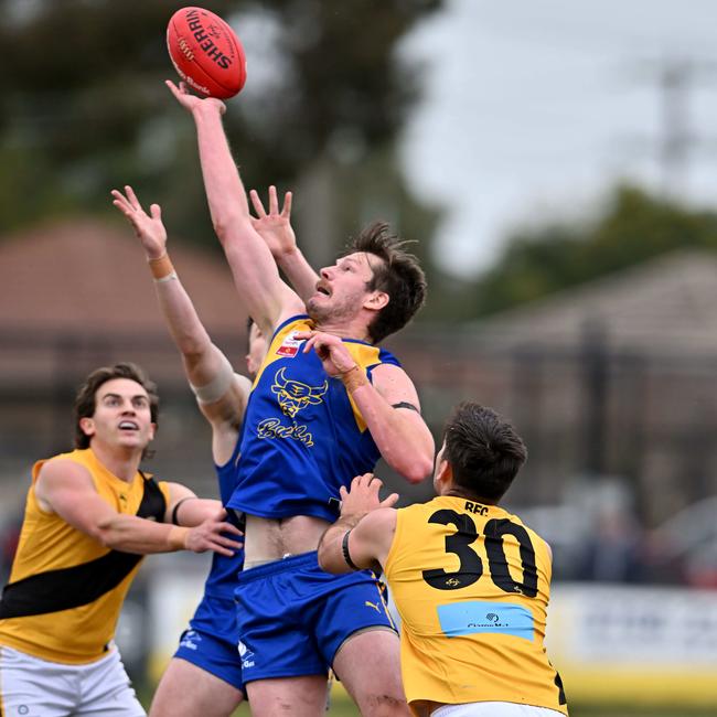 Jack Beech in action against Balwyn. Picture: Andy Brownbill