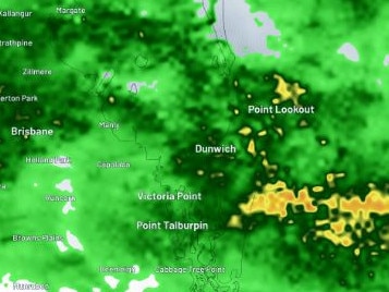 Relentless rain has been hammering South East Queensland since Sunday night. Picture: Weatherzone