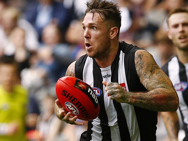 Dane Swan’s laconic manner on and off the field made him a favourite with fans of all clubs. Picture: Wayne Ludbey