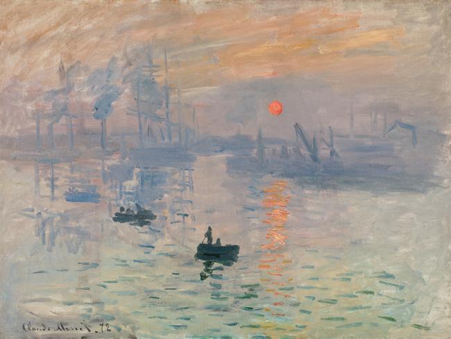 Impression, sunrise by Claude Monet.