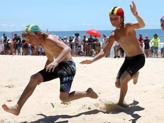 Nippers at the 2023 Surf Life Saving Queensland Youth Championships. Image: HarvPix
