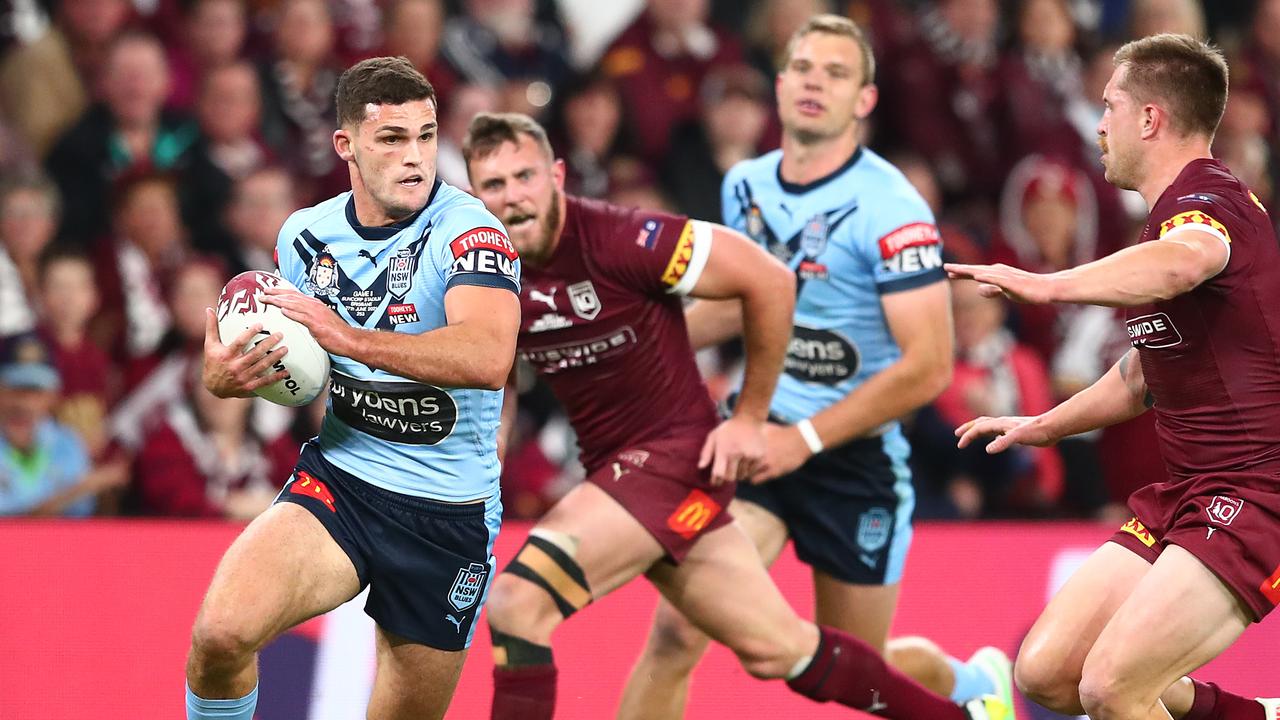 Nathan Cleary will wear the No.7 jersey for the Blues. Photo: Getty Images