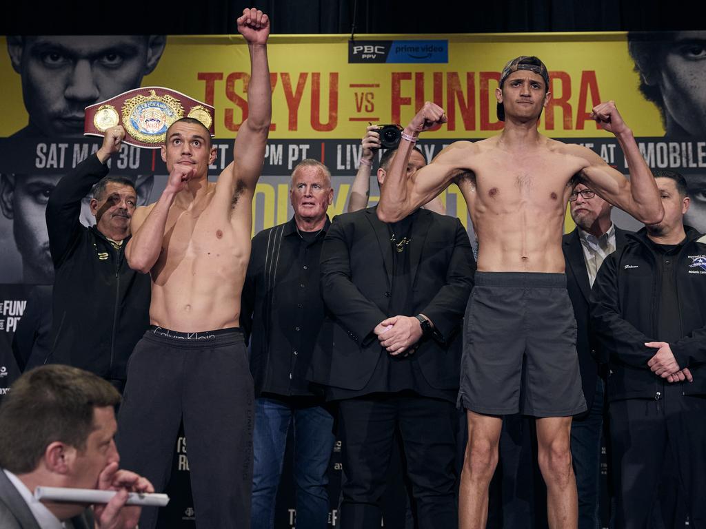 Both fighters have weighed-in underweight. Picture: Prime Video