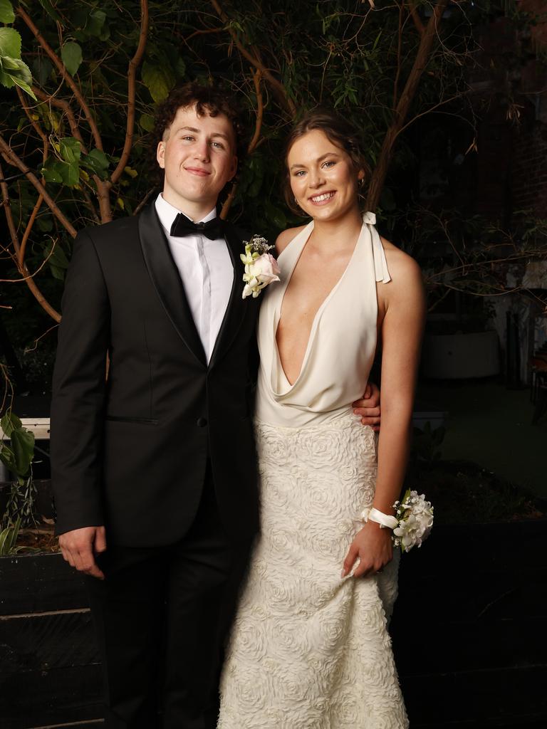 Noah Haas and Layla Wing. Fahan School leavers dinner 2024. Picture: Nikki Davis-Jones