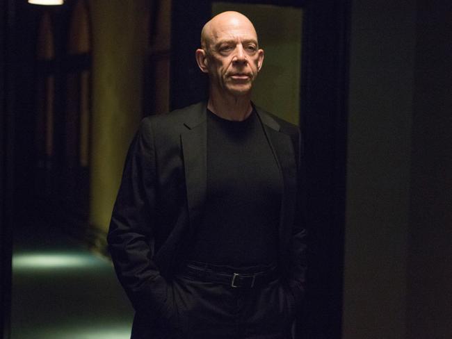 Simmons in his most acclaimed role to date, as Fletcher in a scene from Whiplash.