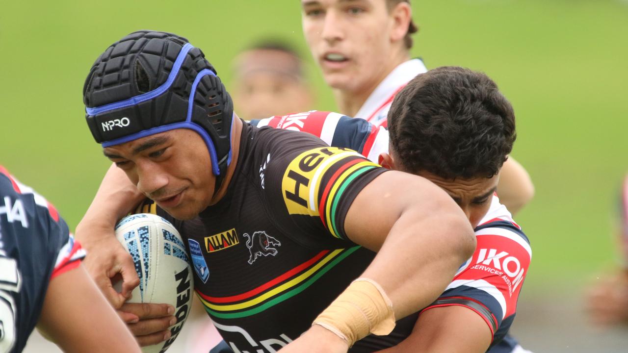 Heinz Lemoto. NSWRL Junior Reps, Harold Matts Cup round four, Sydney Roosters vs Penrith Panthers at Henson Park, 24 February 2024 Picture: Warren Gannon Photography.