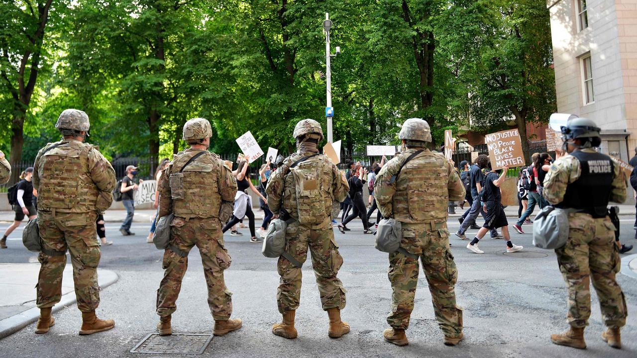 With the US riots showing no signs of slowing down and the National Guard suppressing peaceful protests in the streets, it’s getting harder and harder for the US to hold itself up on a moral pedestal. Picture: Supplied.