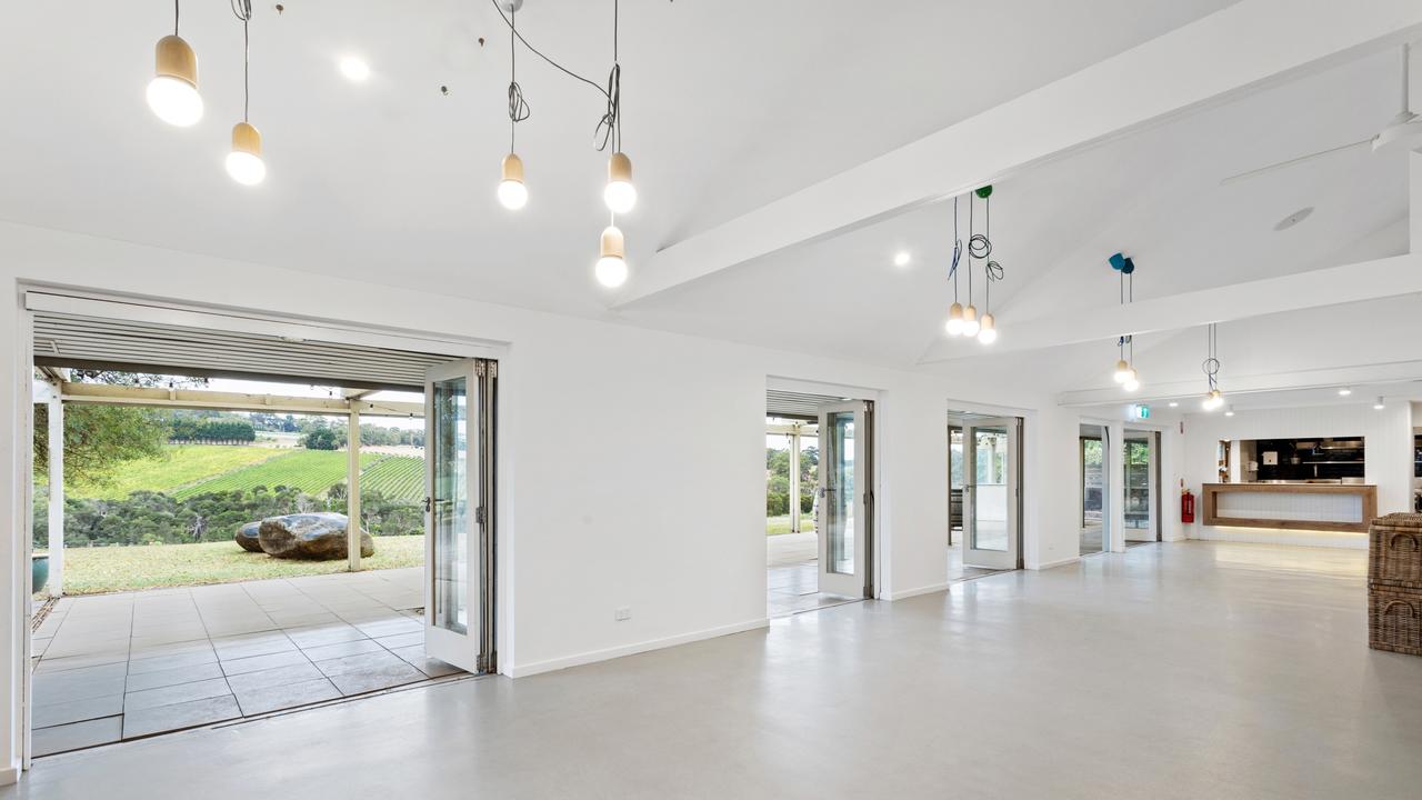 The licensed restaurant and cellar door at Tucks can host up to 100 seated guests or 450 for events.