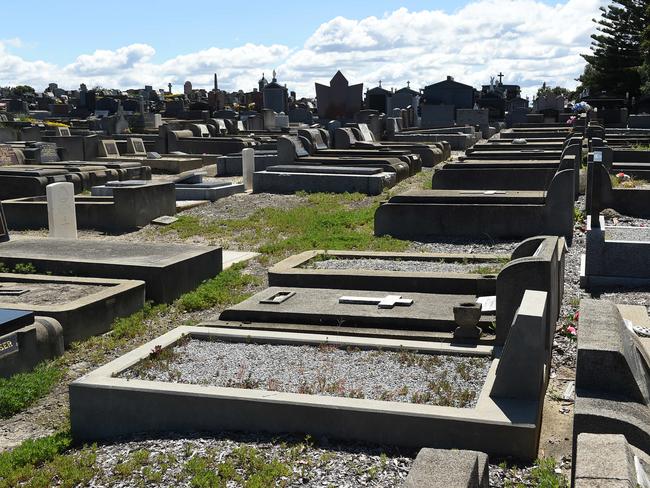 Brett Mackay worked at Cheltenham Cemetery until March 17, when he resigned after the allegations were raised.