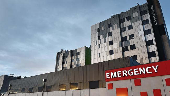 Box Hill Hospital emergency department. Picture: Steve Tanner