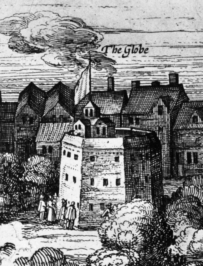 The rebuilt Globe Theatre at Bankside, London, in 1616. Picture: Hulton Archive/Getty Images