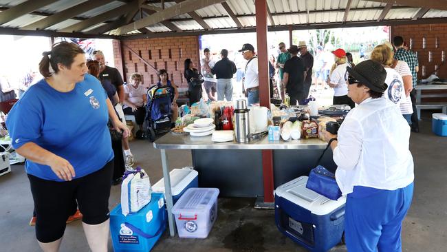 The barbecue was held in Gatton, west of Ipswich. Picture: Nigel Hallett