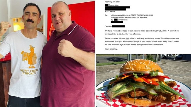 Newy Fried Chicken owner sends warning to KFC. Picture: Instagram