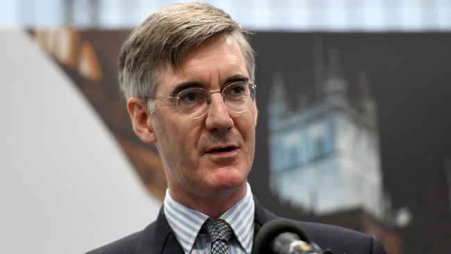 Jacob Rees-Mogg may consider himself a free-speech-loving libertarian but that hasn’t stopped him campaigning to ban a left-wing writer from Whitehall. Picture: Getty Images