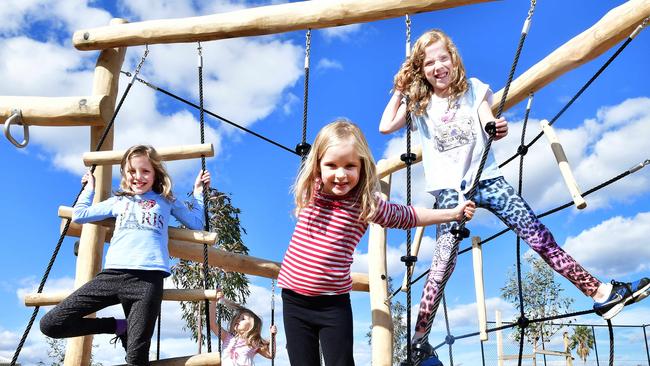 One of the attractions at the new Jervois St Reserve playground. Picture: Keryn Stevens